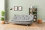 Atelier Del Sofa Rivo - Sofá-Cama de 3 Plazas Gris Claro